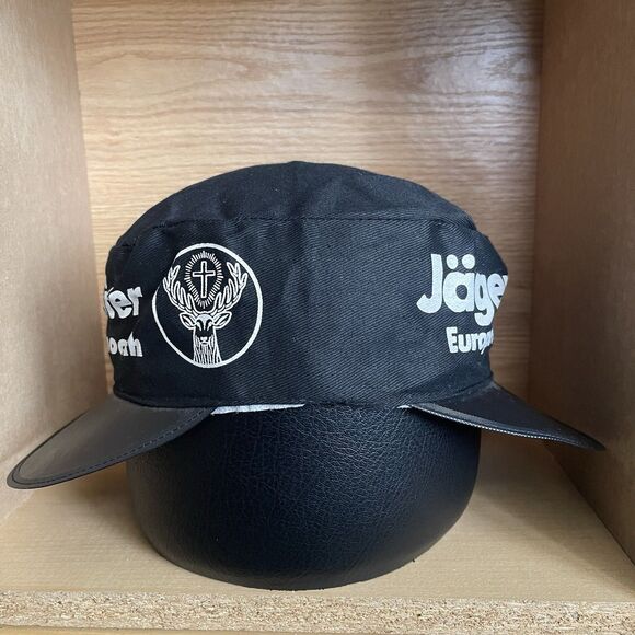 Vintage Jagermeister So Smooth Double Bill Stretch Fit Painters Hat Rare Cap - Picture 6 of 10